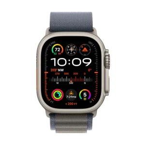 Apple Watch Ultra 2 Titanium Case with Alpine Loop - Blue