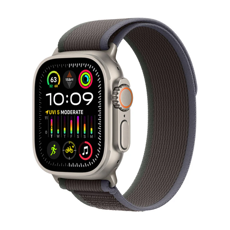 Apple Watch Ultra 2 Titanium Case with Trail Loop - Blue/Black - Image 2